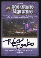 Backstage Signature - Tyson Tomko